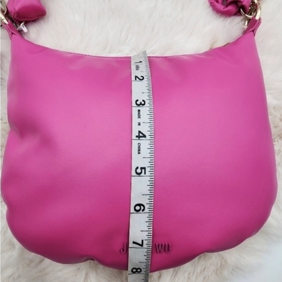 Y2K Jason Wu NWOT Hand Bag Puffy Pink Vegan Leather Purse with Braided Handle - Picture 11 of 11